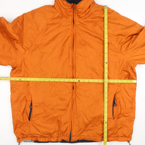 Croft & Barrow Men's Orange Reversible Nylon Full Zip Jacket L