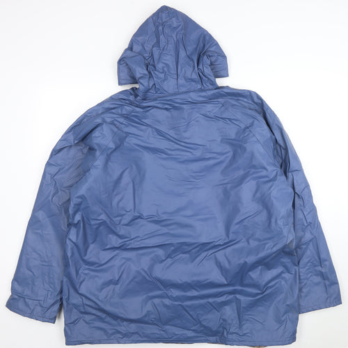 Misty Harbor Women’s Blue Hooded Waterproof Rain Coat Jacket XL