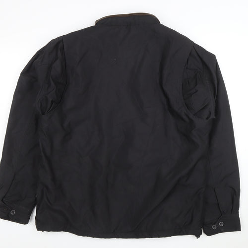 Chaps Men's Black Full Zip Lined Softshell Jacket Size S