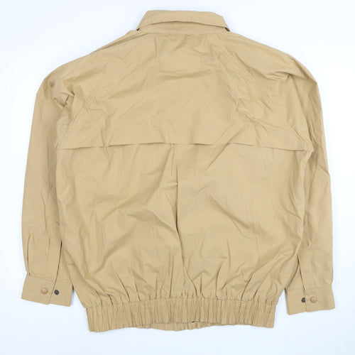 Arnold Palmer Men's Beige XL Bomber Jacket Lightweight Cotton Nylon