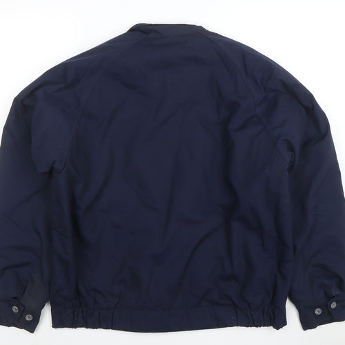 Citation Men's Blue Bomber Jacket Size 40 Wool Lined Vintage Style