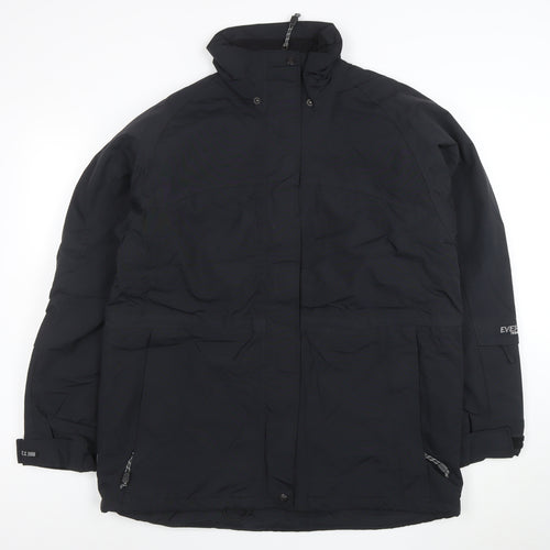 Everest Technology Women’s Black Waterproof Parka Jacket Size 16