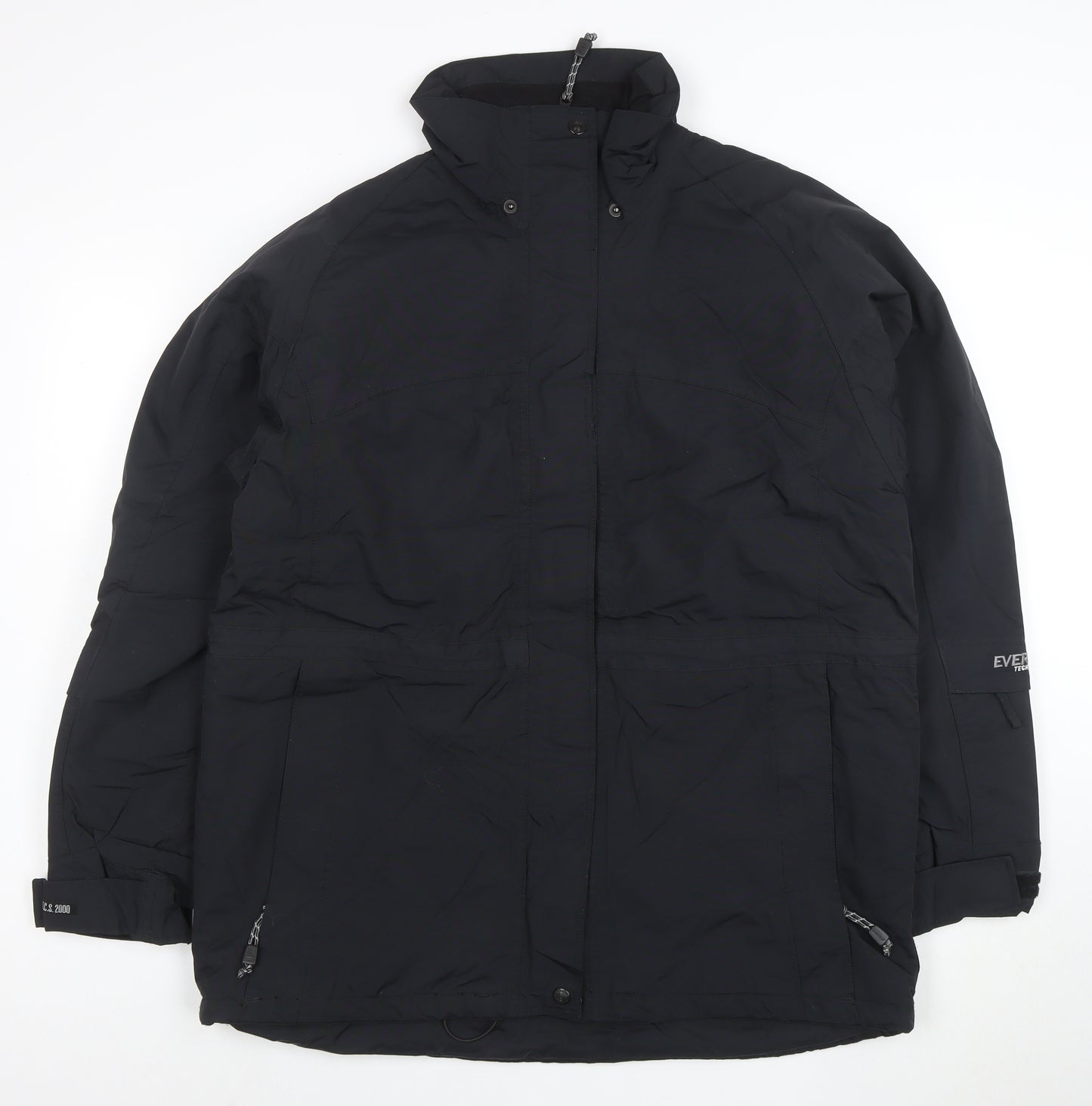 Everest Technology Women’s Black Waterproof Parka Jacket Size 16