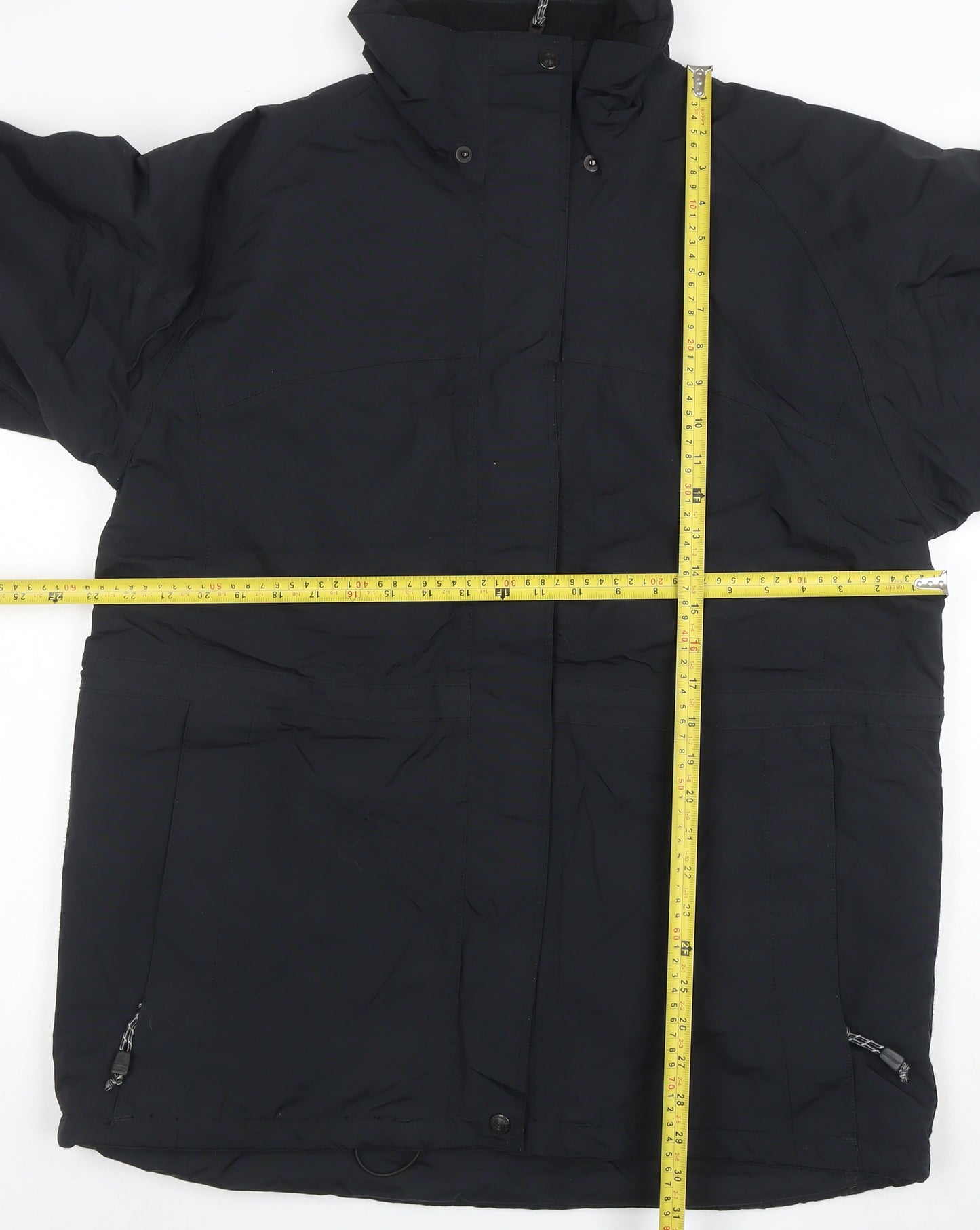 Everest Technology Women’s Black Waterproof Parka Jacket Size 16