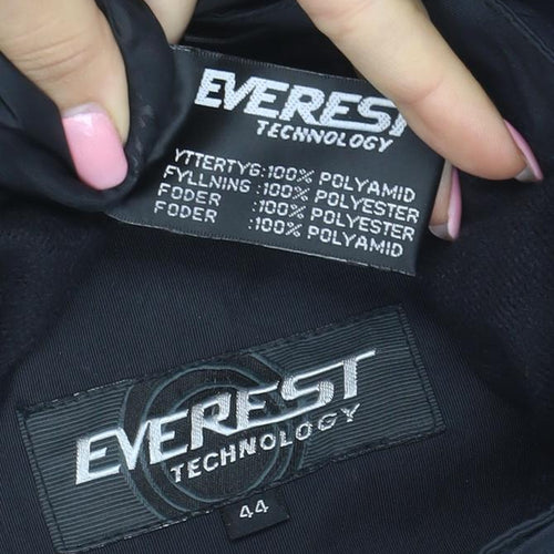 Everest Technology Women’s Black Waterproof Parka Jacket Size 16