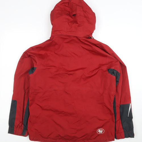Wetskins Womens Red Waterproof Hooded Rain Jacket Size L