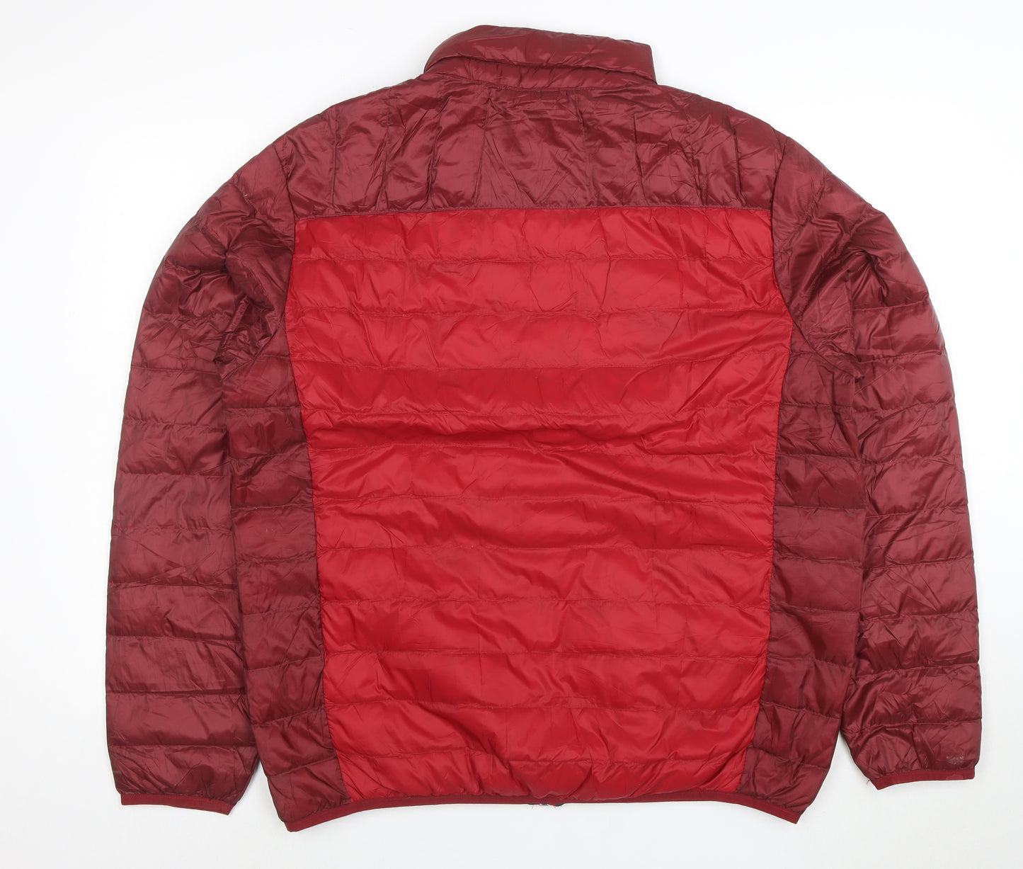 Hawke & Co Men's Red Puffer Jacket L Lightweight Down Winter Coat