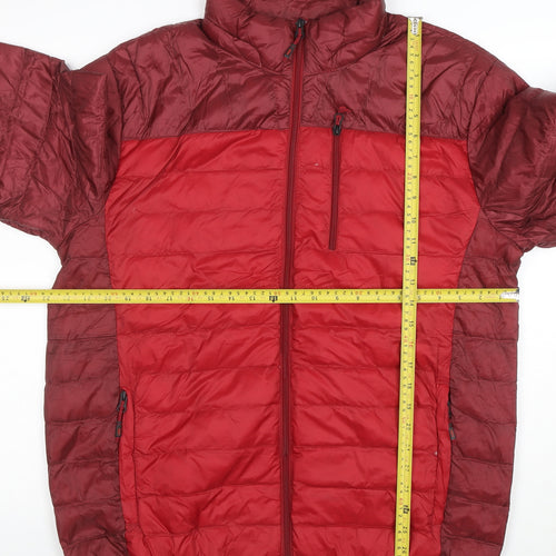 Hawke & Co Men's Red Puffer Jacket L Lightweight Down Winter Coat