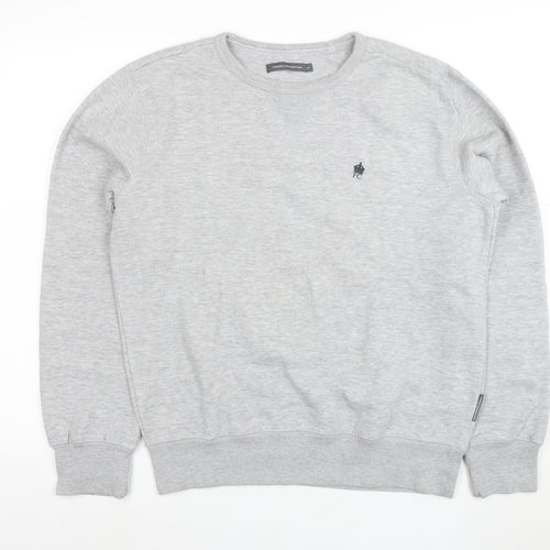 French Connection Mens Grey Cotton Crew Neck Sweatshirt M