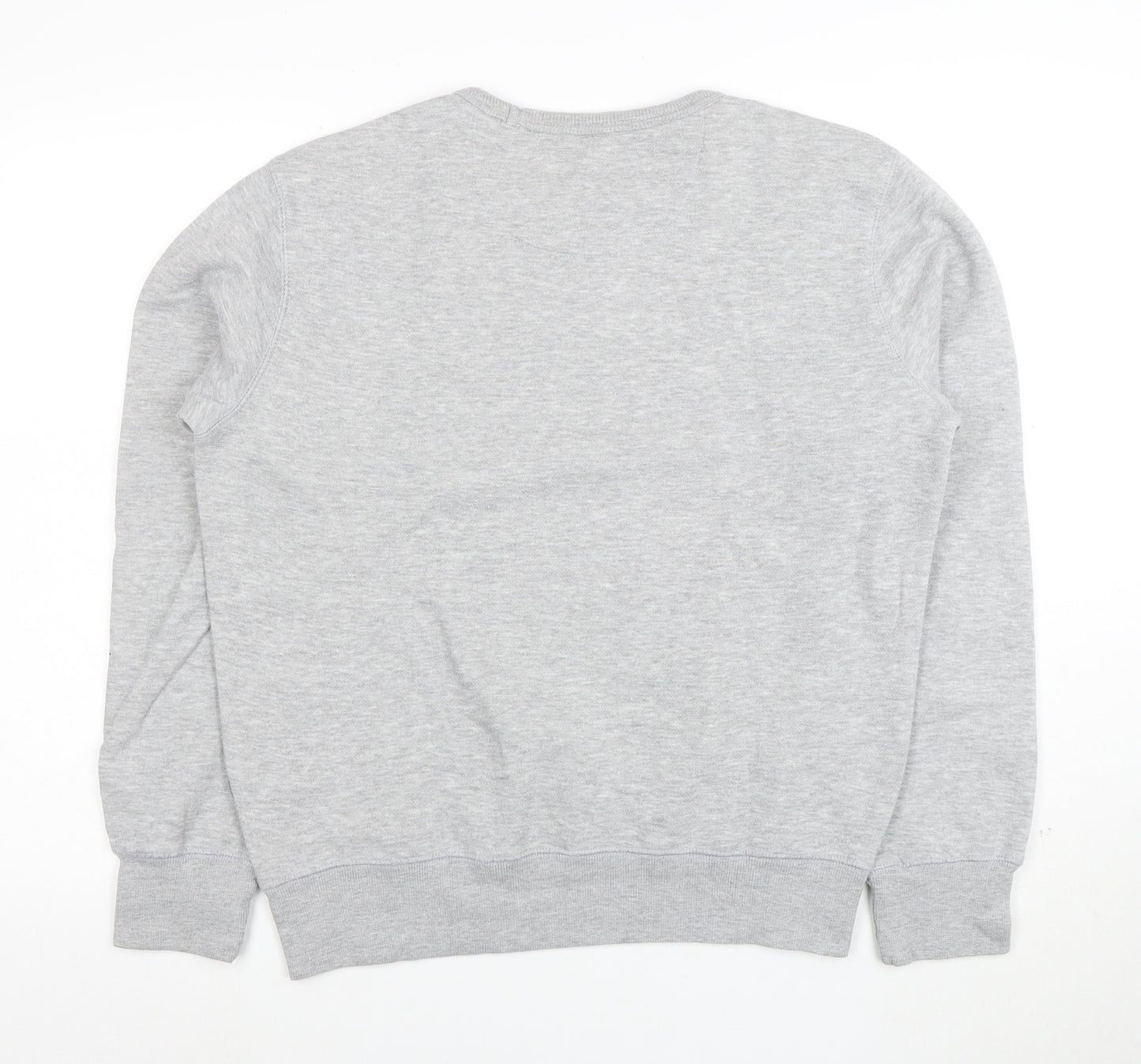French Connection Mens Grey Cotton Crew Neck Sweatshirt M