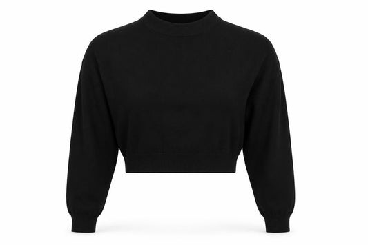 Front view of H&M Divided Women's Black Mock Neck Knit jumper M