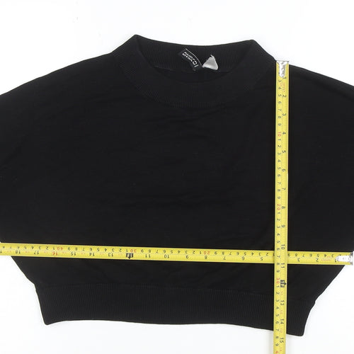 H&M Divided Women's Black Mock Neck Knit Pullover Jumper M