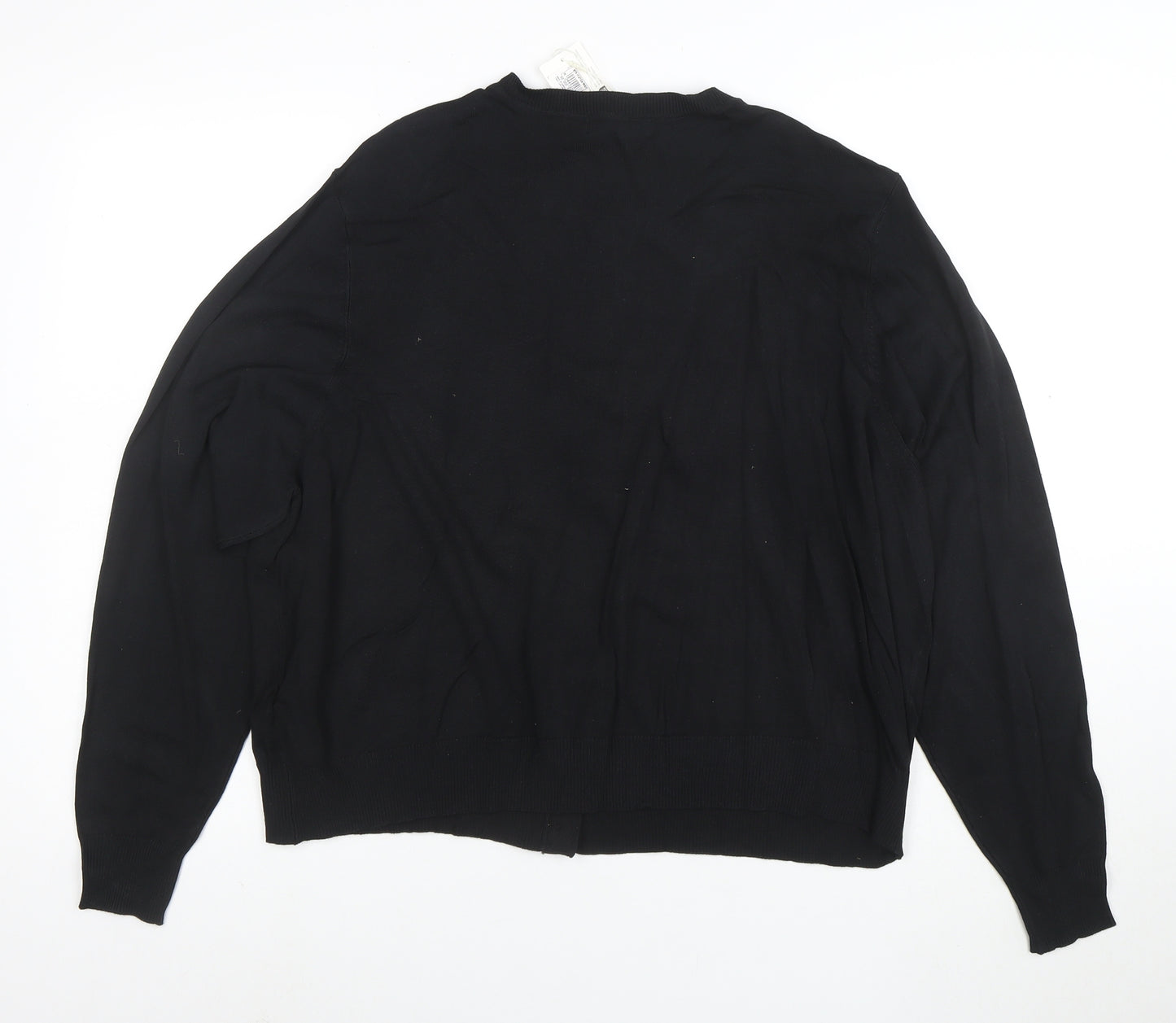 Marks and Spencer Women's Black Size 24 Crew Neck Cardigan