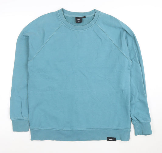 Finisterre Men’s Blue Organic Cotton Crew Neck Sweatshirt Size S