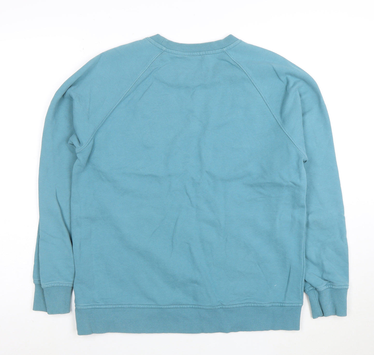 Finisterre Men’s Blue Organic Cotton Crew Neck Sweatshirt Size S