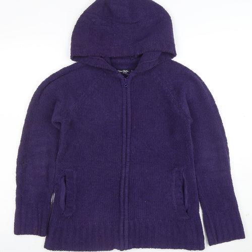 Peter Storm Women’s Purple Fleece Full Zip Hooded Jacket Size 10