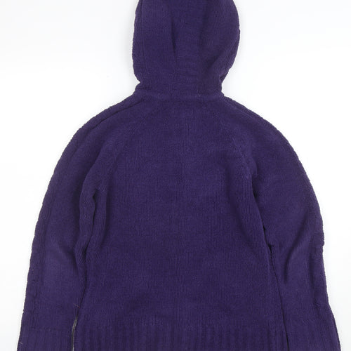 Peter Storm Women’s Purple Fleece Full Zip Hooded Jacket Size 10