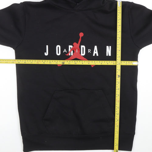 Jordan Boys Black Pullover Hoodie XL 13-15 Years Graphic Print Logo