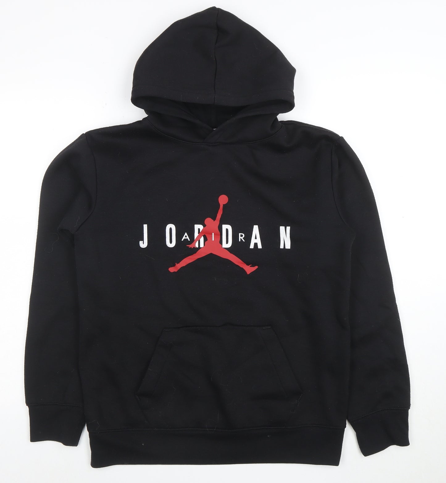 Jordan Boys Black Pullover Hoodie XL 13-15 Years Graphic Print Logo