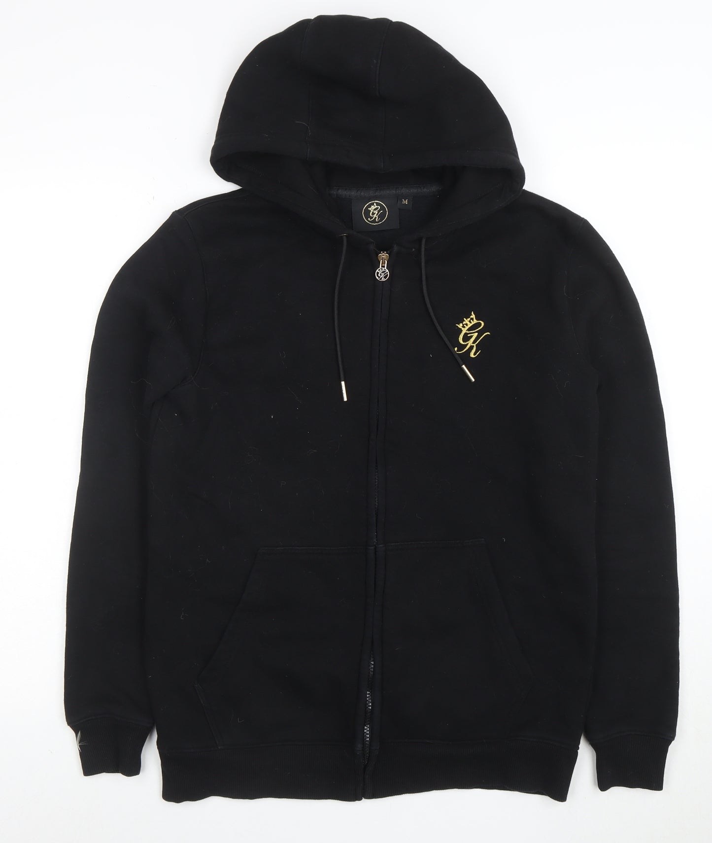 Gym King Men's Black Full Zip Hoodie Size M Regular Fit