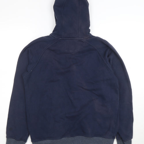 McKenzie Men's Blue Full Zip Hoodie L Classic Fleece Sweatshirt