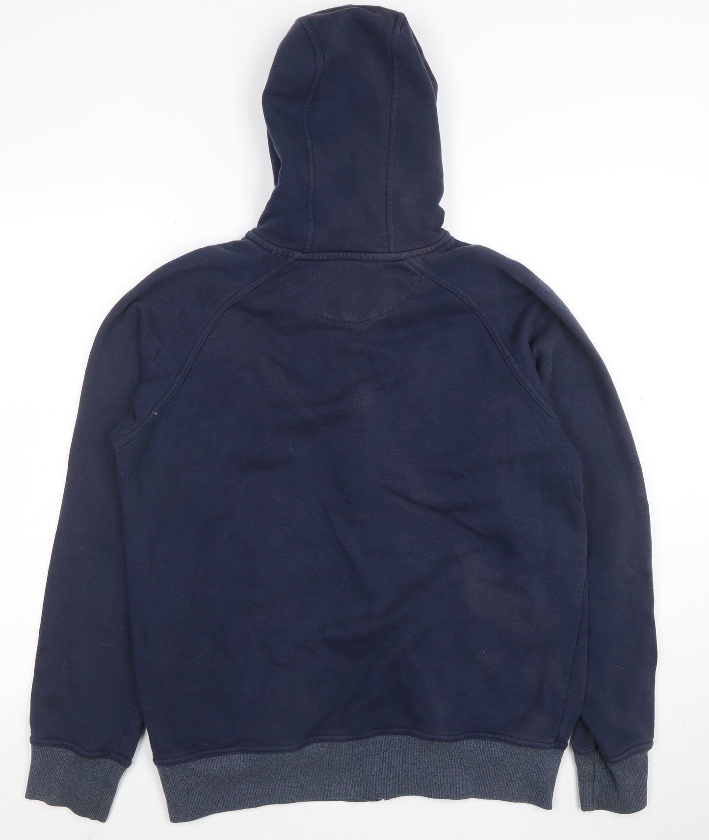 McKenzie Men's Blue Full Zip Hoodie L Classic Fleece Sweatshirt