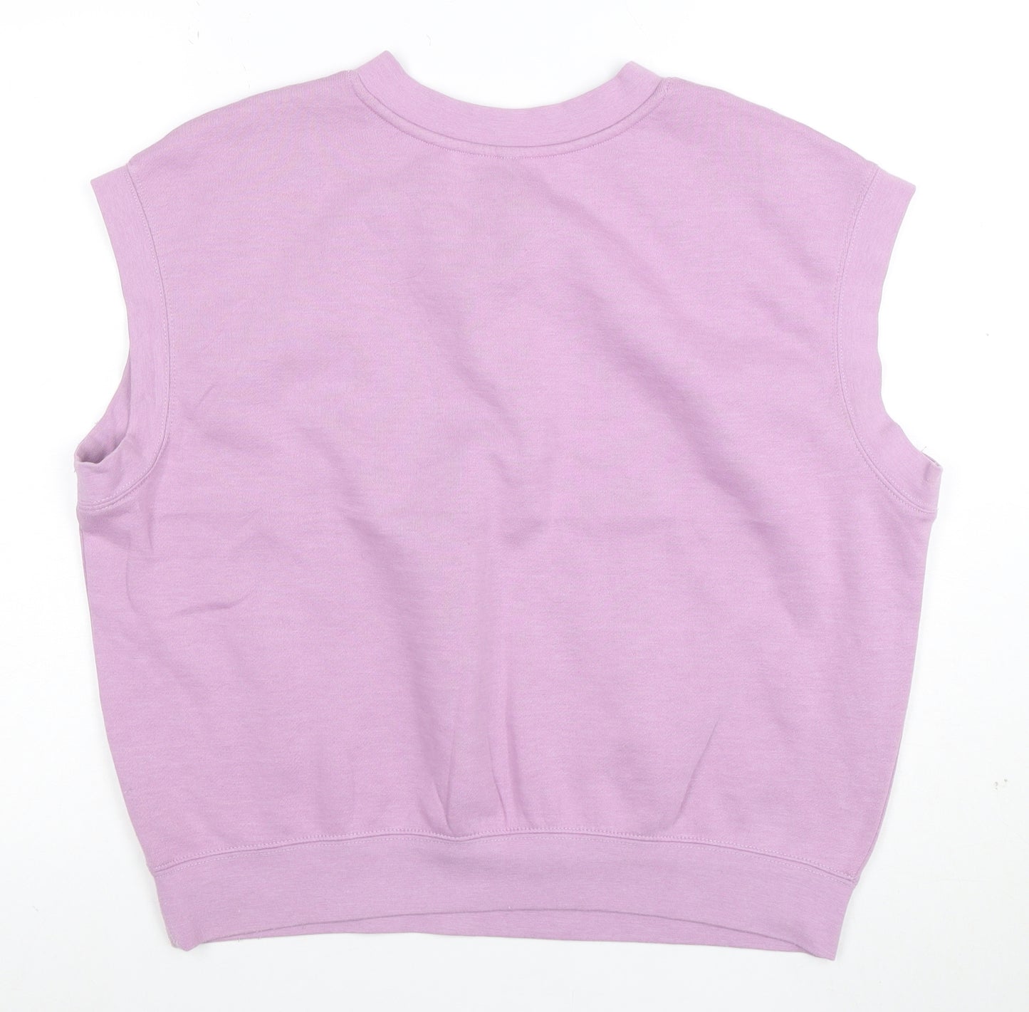 Divided Women's Purple Sleeveless V-Neck Basic T-Shirt M