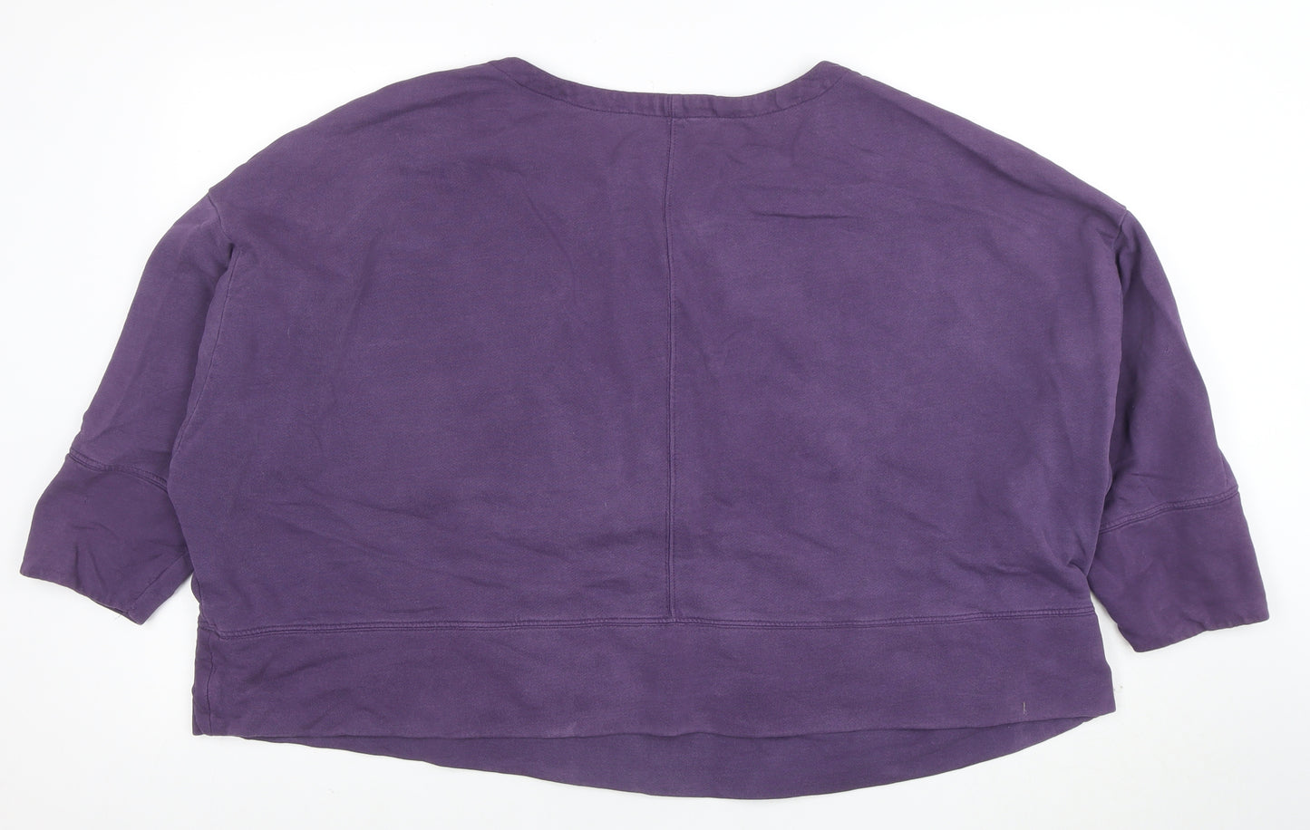 Seasalt Cornwall Women’s Purple Cotton Sweatshirt XL Relaxed Fit