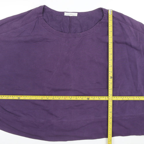 Seasalt Cornwall Women’s Purple Cotton Sweatshirt XL Relaxed Fit