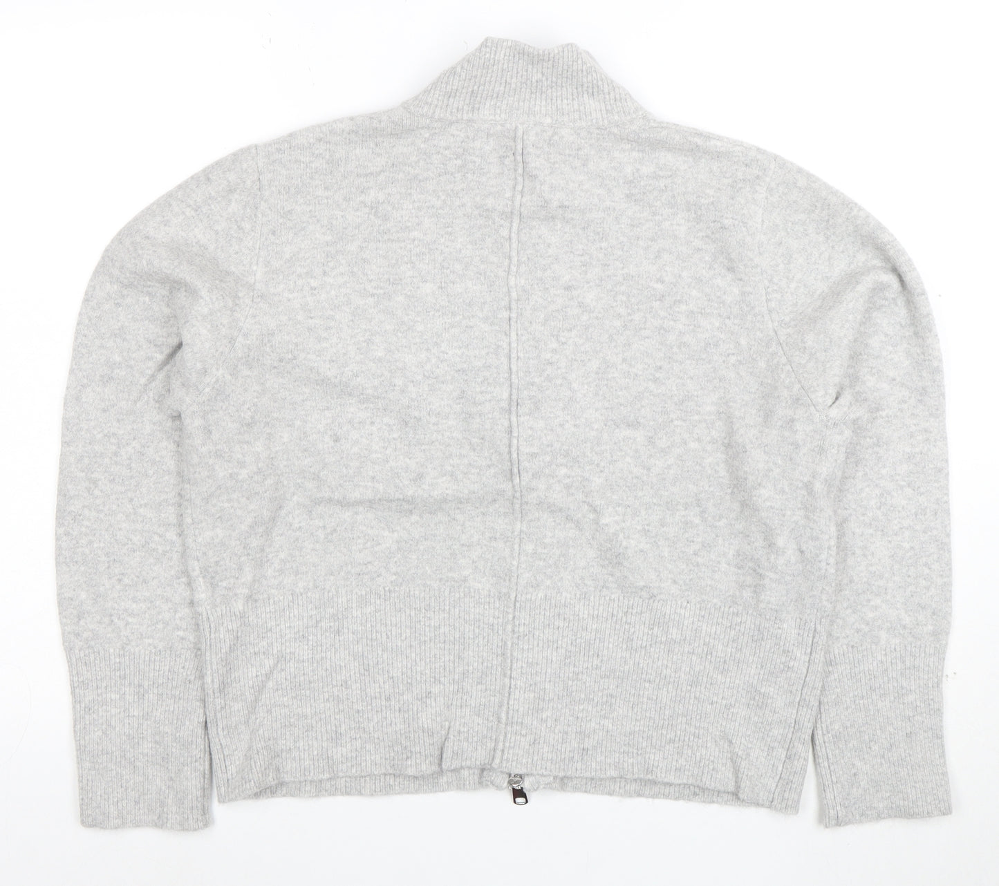 Marks and Spencer Women’s Grey Cashmere Full Zip Jumper L