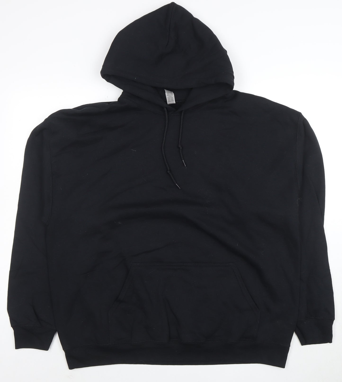 Gildan Men's Black XL Pullover Hoodie Graphic Print Fleece