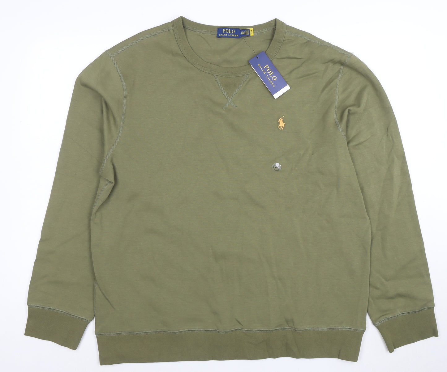 Polo Ralph Lauren Men's Green XXL Crew Neck Pullover Sweatshirt