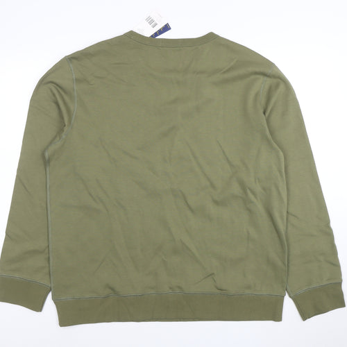 Polo Ralph Lauren Men's Green XXL Crew Neck Pullover Sweatshirt