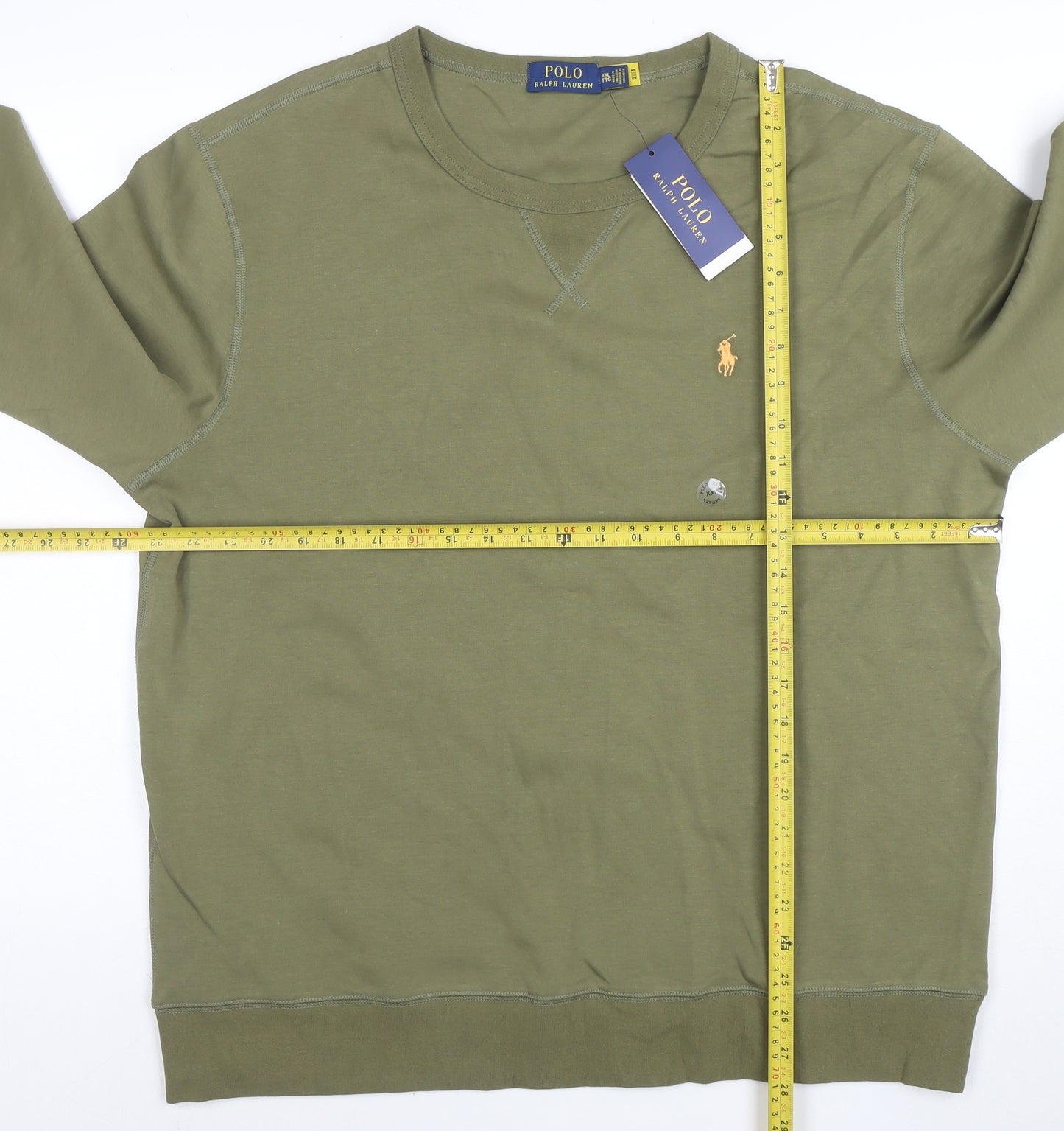 Polo Ralph Lauren Men's Green XXL Crew Neck Pullover Sweatshirt