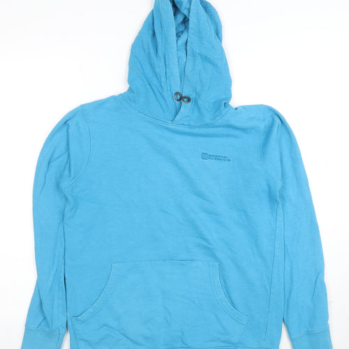 Mountain Warehouse Womens Blue Pullover Hoodie Size M Cotton Blend