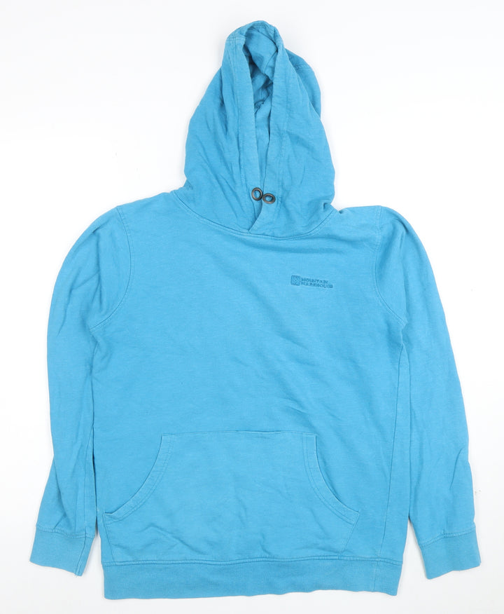 Mountain Warehouse Womens Blue Pullover Hoodie Size M Cotton Blend