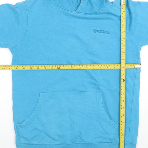 Mountain Warehouse Womens Blue Pullover Hoodie Size M Cotton Blend