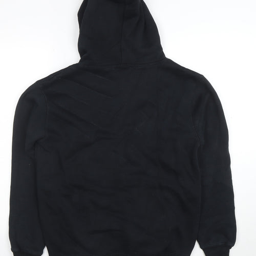 Firetrap Men's Black Pullover Hoodie Size M Fleece Cotton Blend