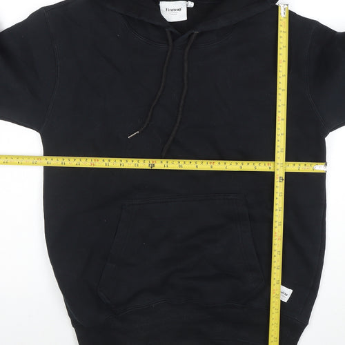 Firetrap Men's Black Pullover Hoodie Size M Fleece Cotton Blend