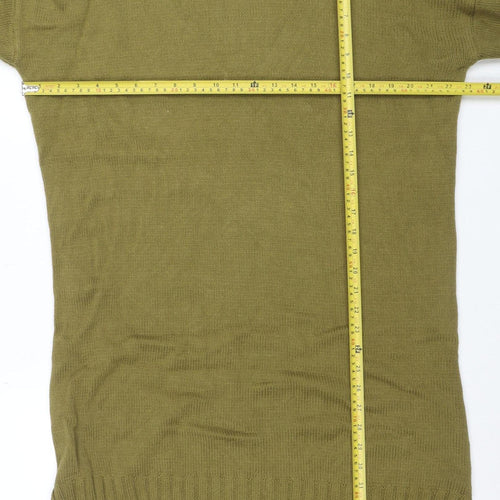 Next Women’s Green Roll Neck Long Sleeve Jumper Dress Size L