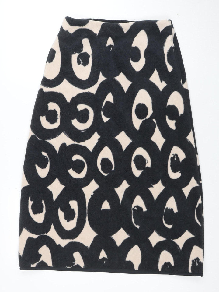 Uniqlo x Marimekko Women’s Black Beige Fleece A-Line Skirt M