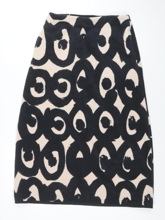 Uniqlo x Marimekko Women’s Black Beige Fleece A-Line Skirt M