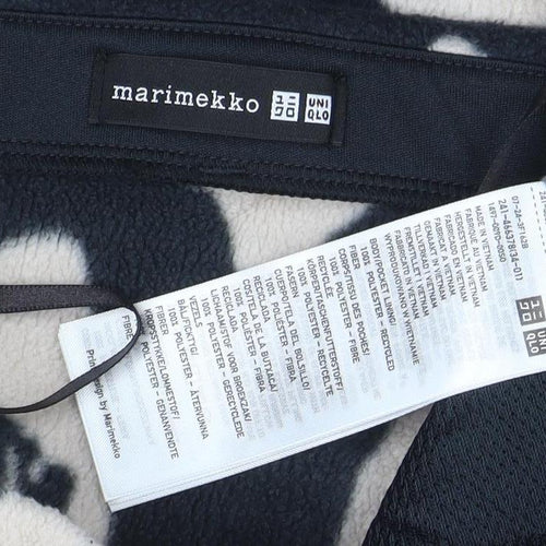 Uniqlo x Marimekko Women’s Black Beige Fleece A-Line Skirt M