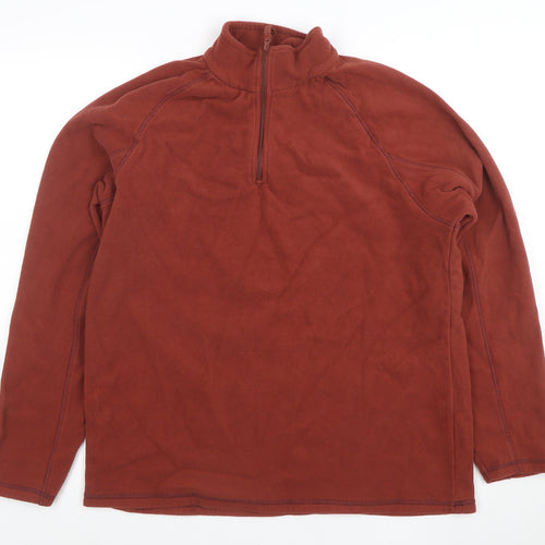 Mountain Warehouse Womens Brown Full Zip Fleece Pullover Size M