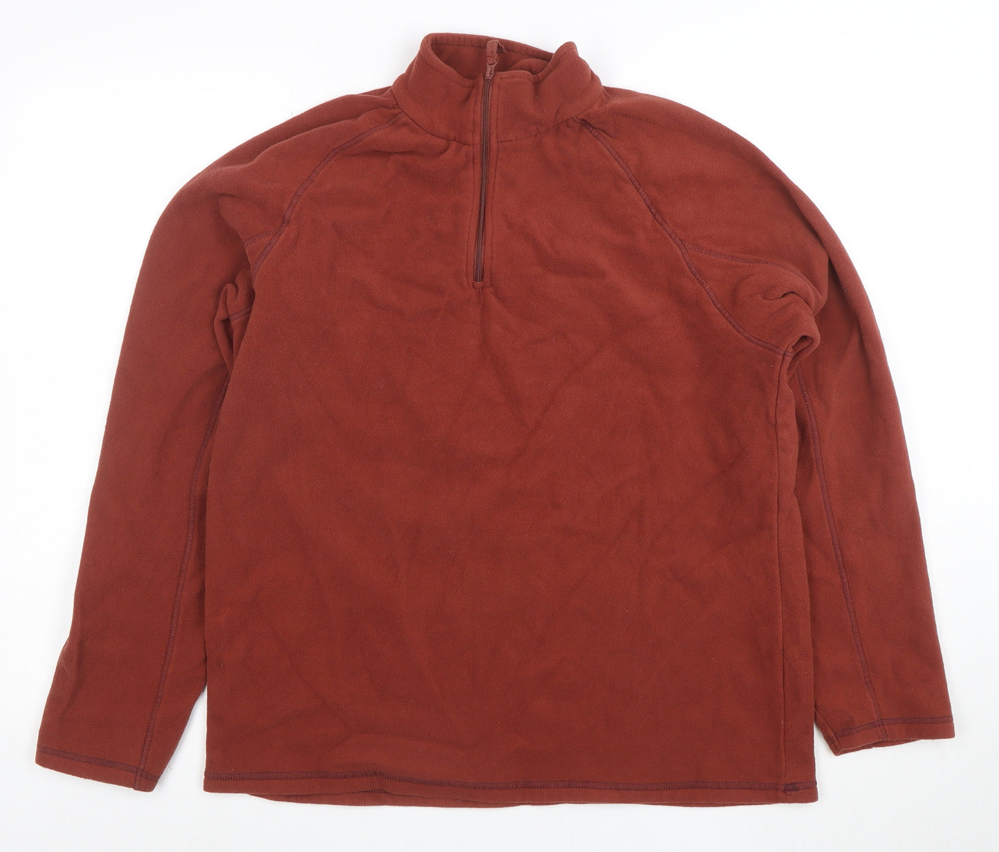 Mountain Warehouse Womens Brown Full Zip Fleece Pullover Size M