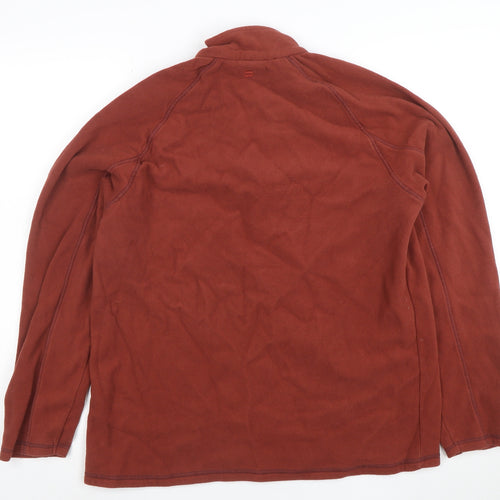 Mountain Warehouse Womens Brown Full Zip Fleece Pullover Size M