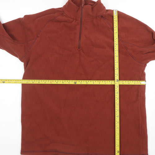 Mountain Warehouse Womens Brown Full Zip Fleece Pullover Size M