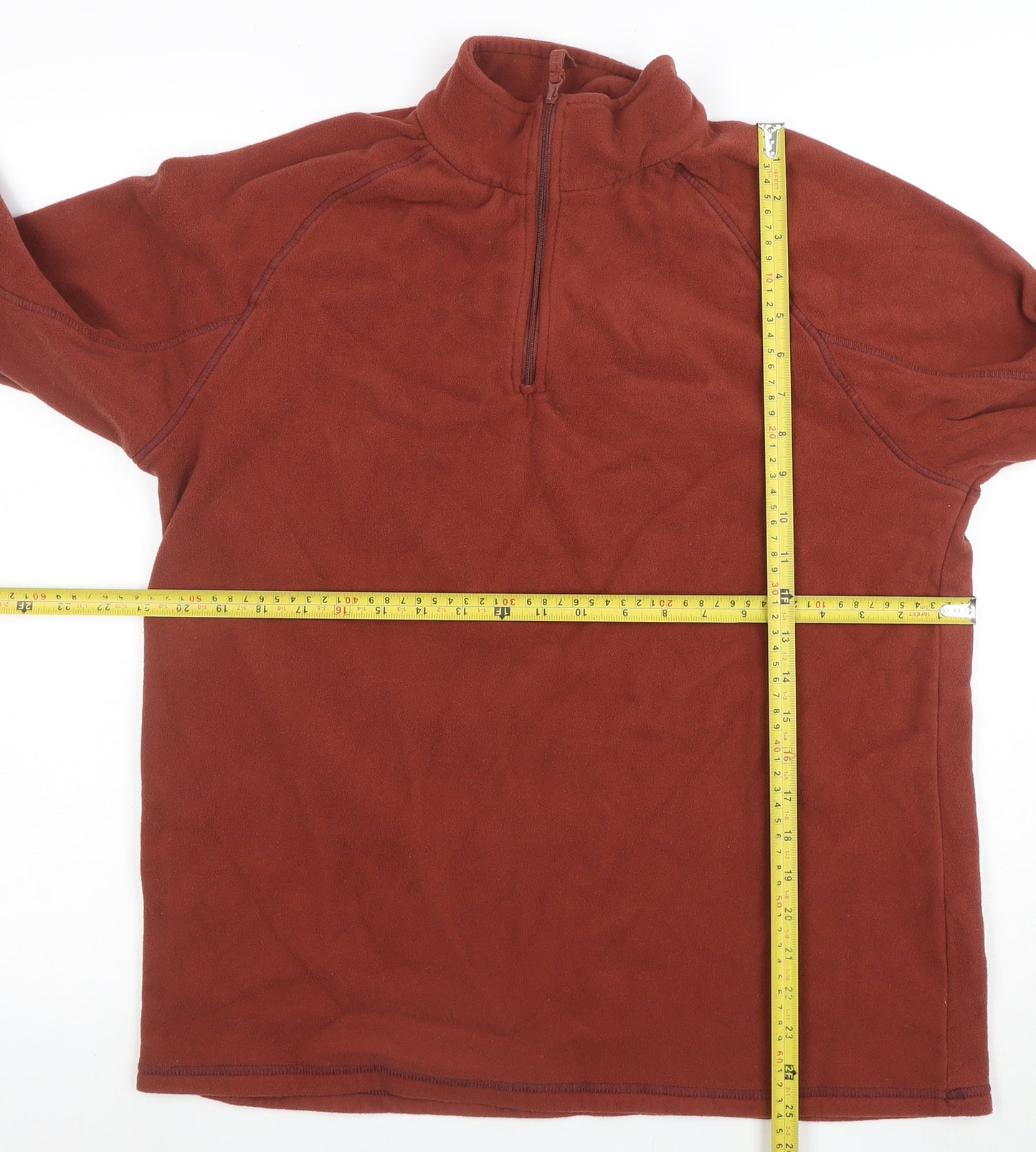 Mountain Warehouse Womens Brown Full Zip Fleece Pullover Size M