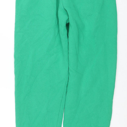 White Fox Women Green Jogger Sweatpants Size S Elastic Waist
