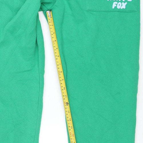 White Fox Women Green Jogger Sweatpants Size S Elastic Waist